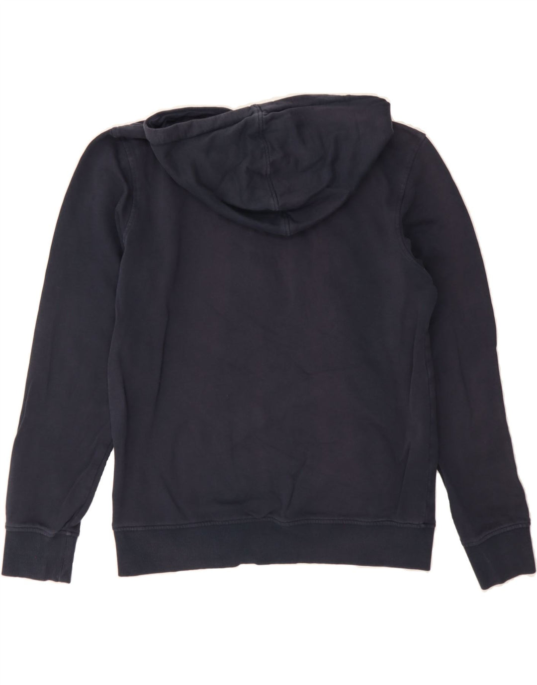 JACK & JONES Mens Graphic Hoodie Jumper Medium Navy Blue Cotton Vintage Jack & Jones and Second-Hand Jack & Jones from Messina Hembry 