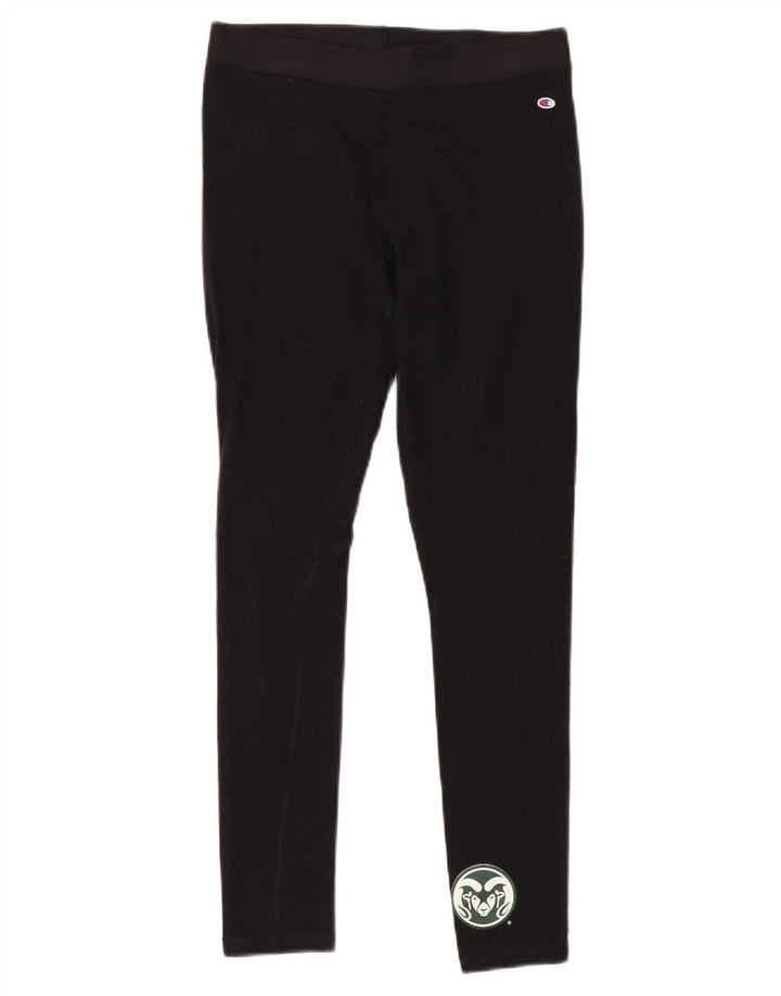 Leggings femininas CHAMPION Colorado State Rams Reino Unido 12 algodão preto médio