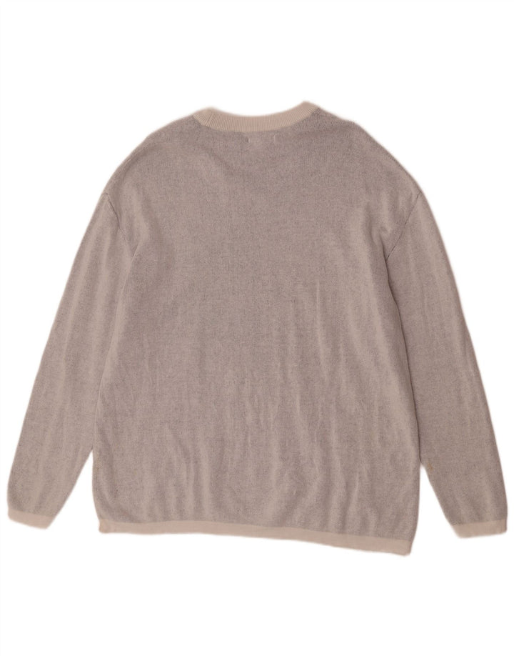 Suéter masculino Zara com gola canoa e algodão cinza médio