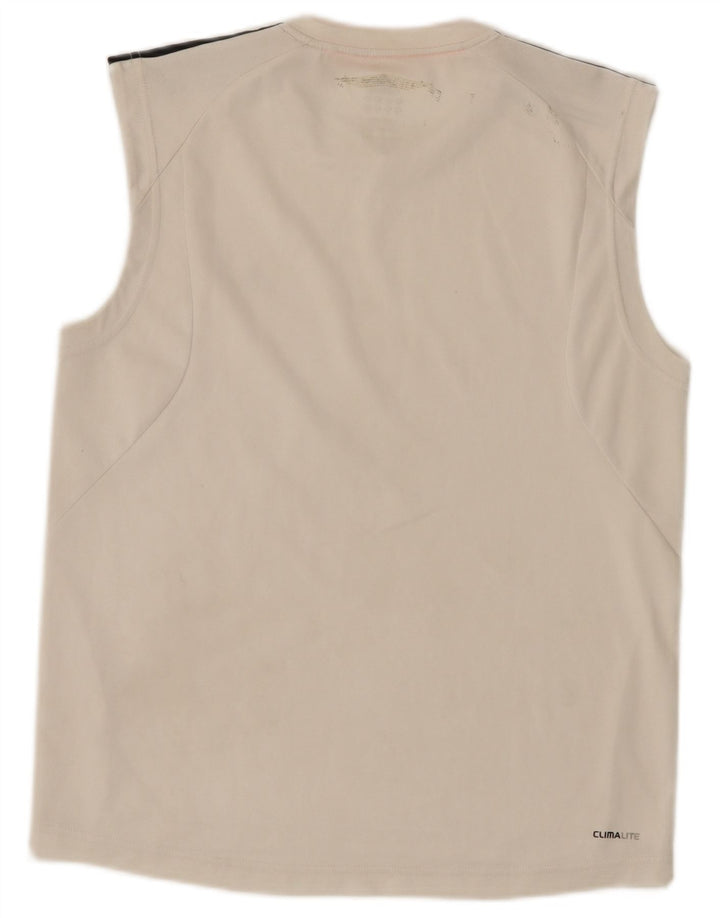 Adidas Mens Climalite Vest Top Médio Branco