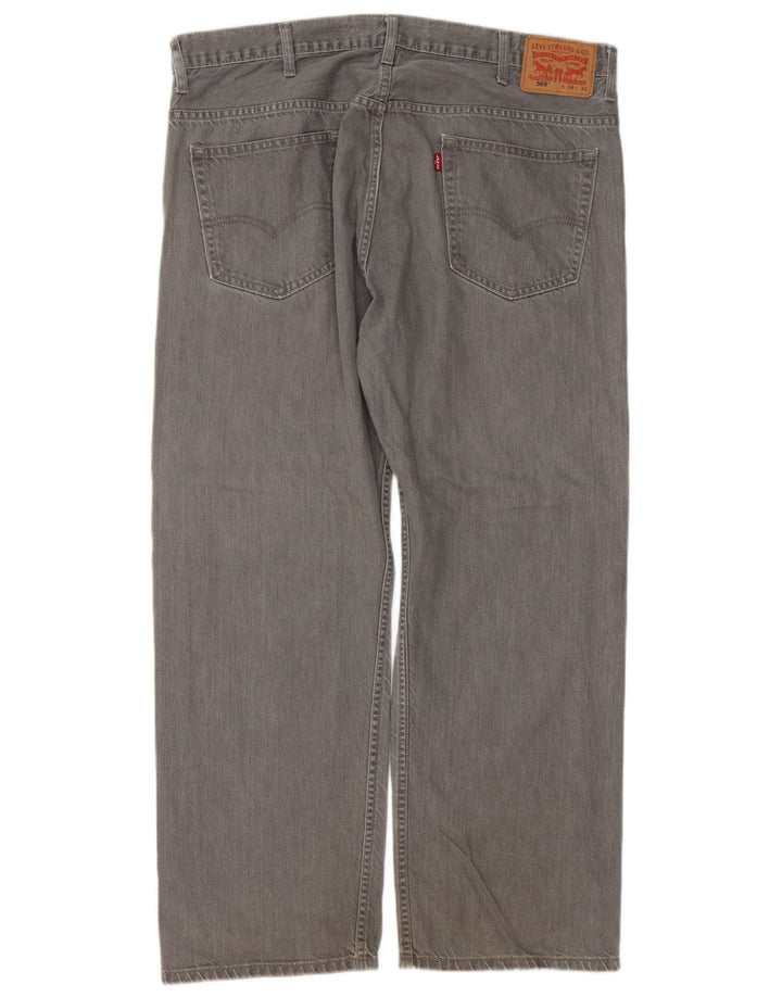 Levi's Masculino 569 Loose Jeans W38 L29 Cinza Algodão