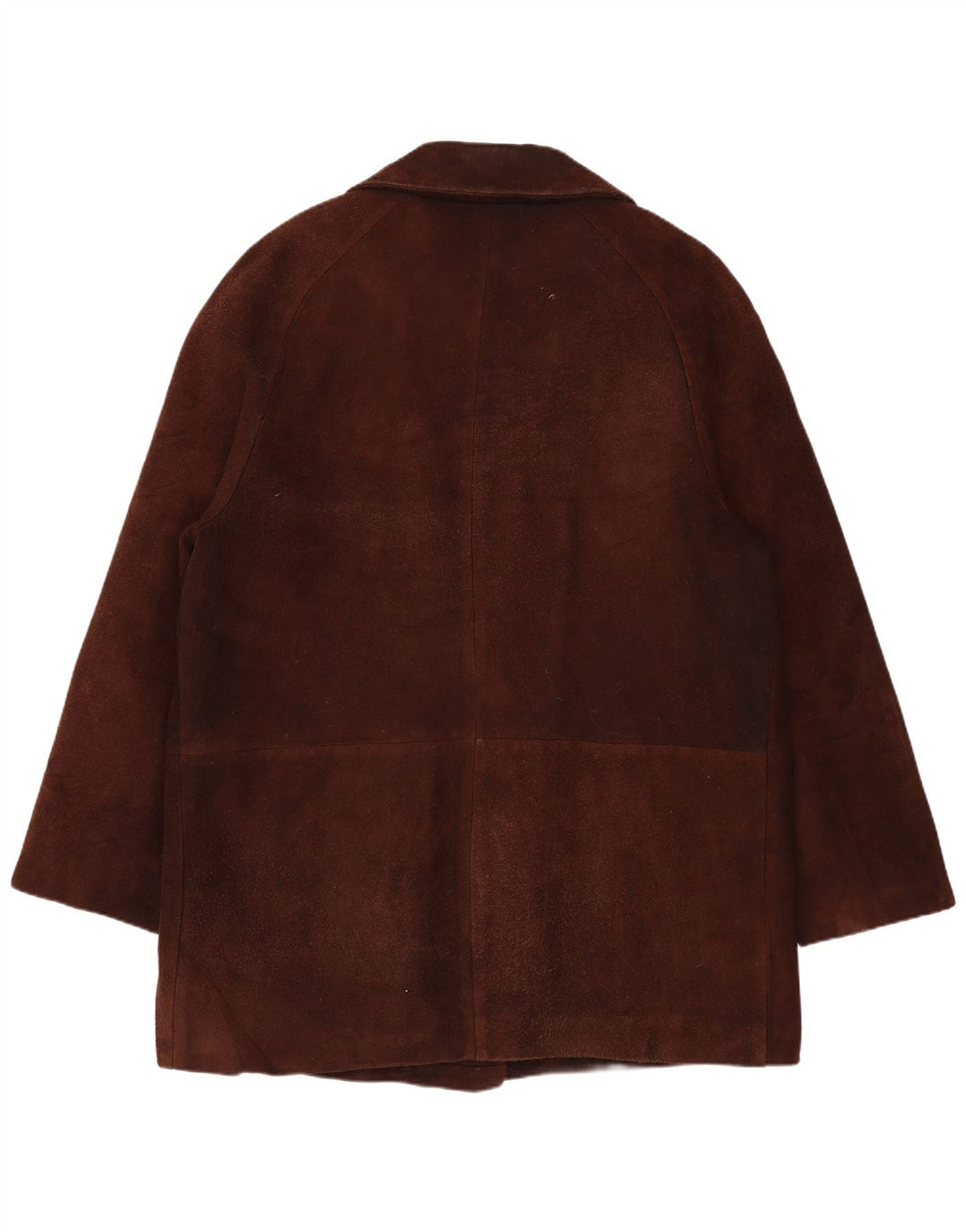 Sobretudo de camurça oversized feminino vintage EU 44 XL marrom