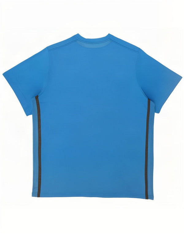 Camiseta masculina Nike Dri Fit Top 2XL poliéster geométrico azul