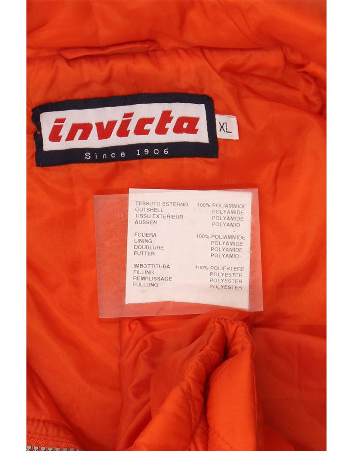 Colete acolchoado masculino INVICTA UK 42 XL poliamida laranja