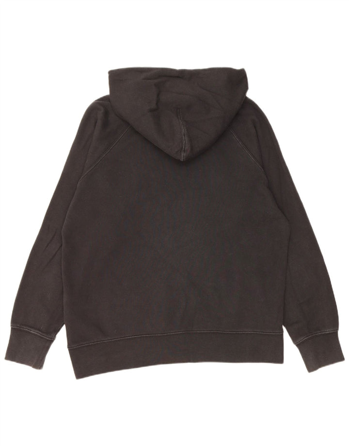 Suéter feminino com capuz gráfico oversized LEVI'S Reino Unido 14 algodão preto médio