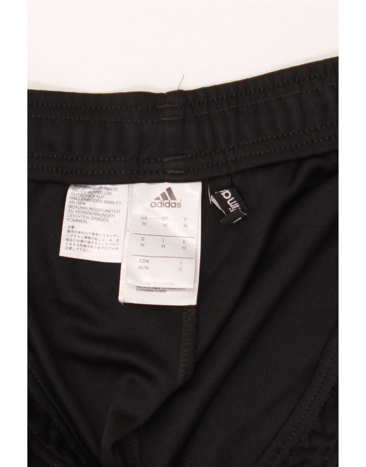 Calça de treino masculina Adidas Climalite médio preto colorblock poliéster