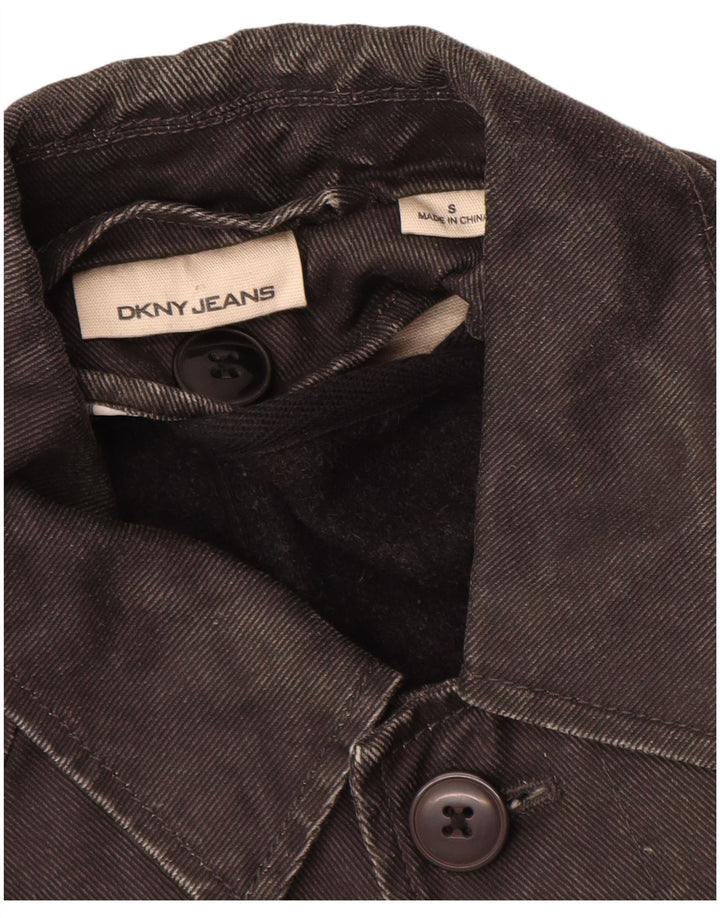 Casaco jeans masculino Dkny UK 36 pequeno rami preto