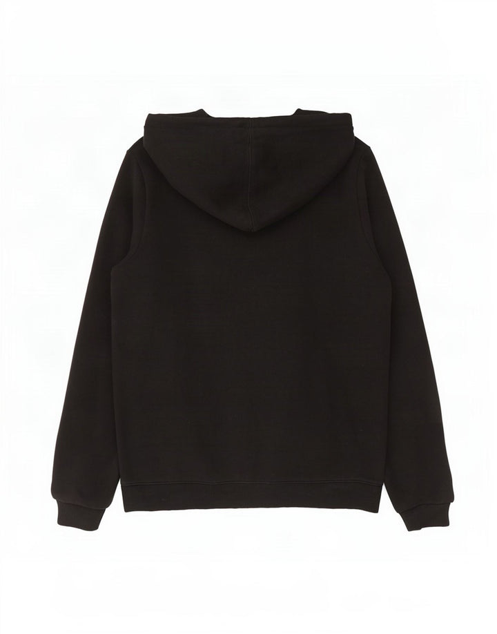 Reebok Mens Graphic Hoodie Jumper Médio Algodão Preto