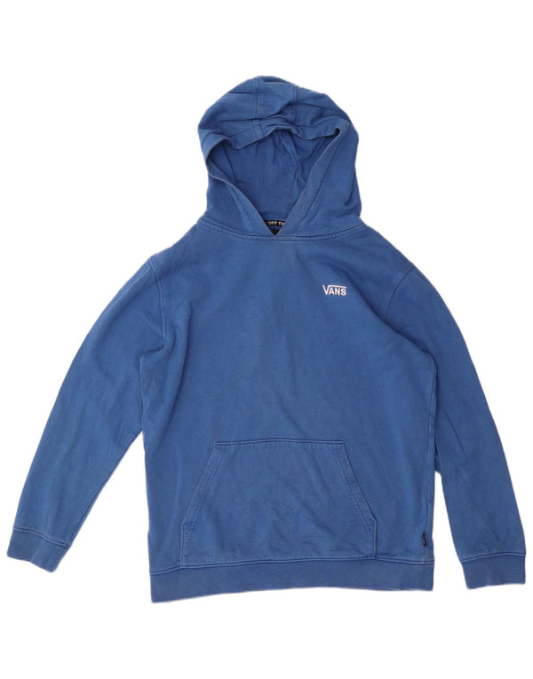 Vans Meninos Hoodie Jumper 14-15 Anos XL Azul Algodão
