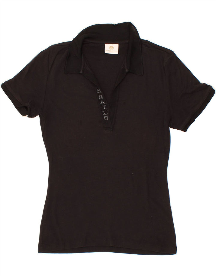 NORTH SAILS Womens Polo Shirt UK 18 XL Black Cotton Vintage North Sails and Second-Hand North Sails from Messina Hembry 