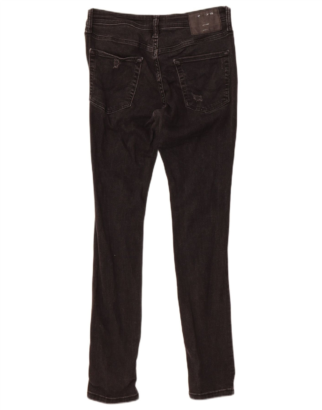 Jack & Jones Mens Liam Distressed Jeans Skinny W30 L30 Algodão Preto