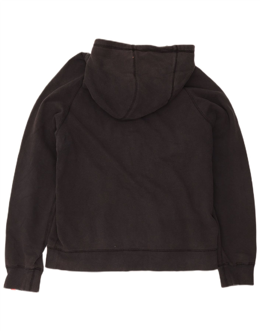 Suéter Nike masculino com capuz e zíper grande de algodão preto