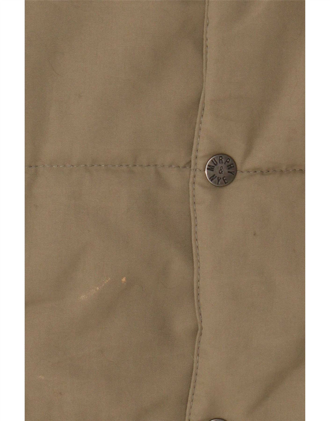 Colete acolchoado masculino Murphy & Nye UK 38 poliamida cáqui médio