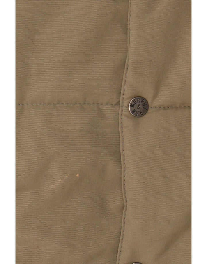 Colete acolchoado masculino Murphy & Nye UK 38 poliamida cáqui médio