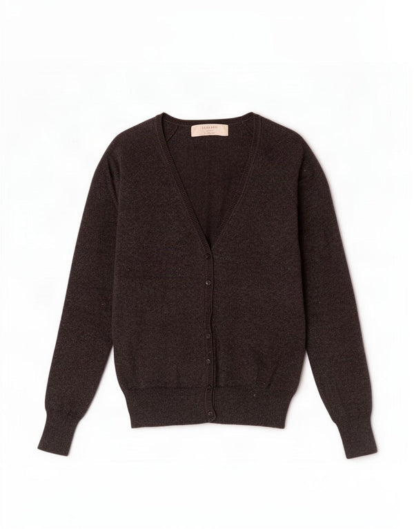 Zara Womens Cardigan Sweater UK 8 Small Grey