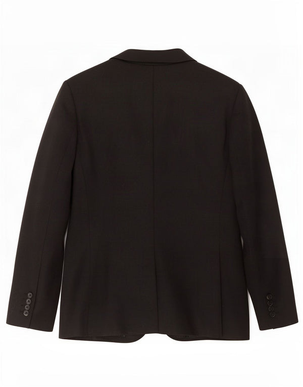 Jaqueta blazer masculina Zara com 2 botões Reino Unido 38 poliéster preto médio