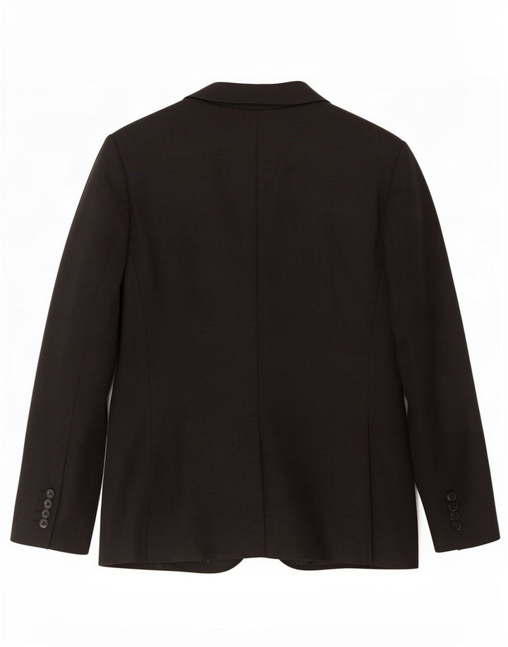 Jaqueta blazer masculina Zara com 2 botões Reino Unido 38 poliéster preto médio
