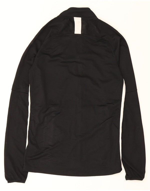 Nike Mens Dri Fit Tracksuit Top Jacket Pequeno Preto Colourblock Poliéster
