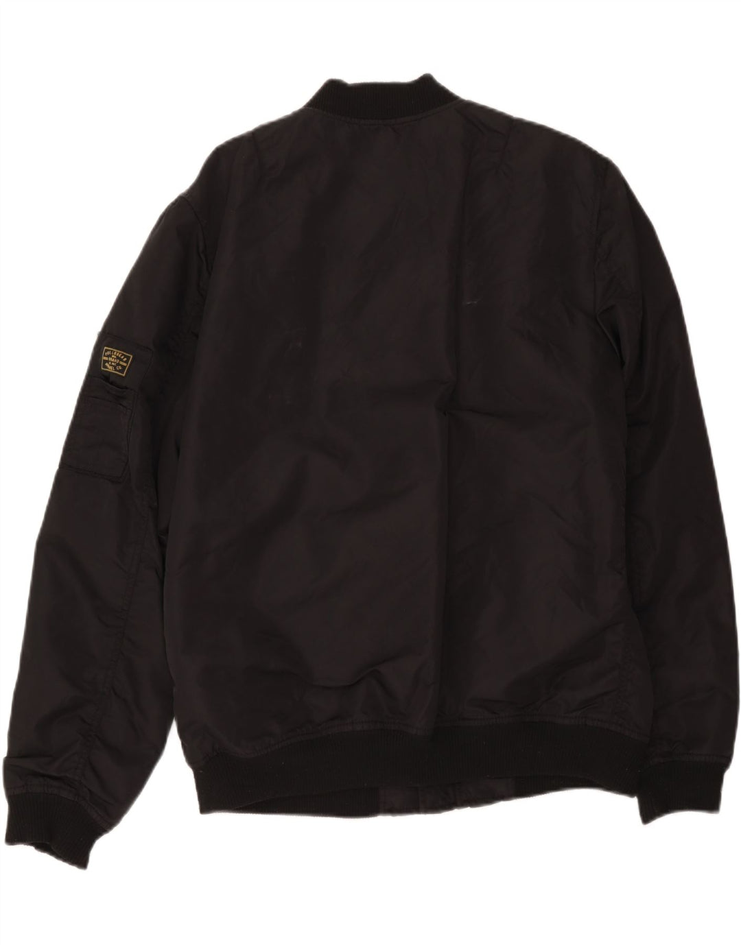 Jaqueta bomber feminina Pull & Bear UK 18 XL preto nylon