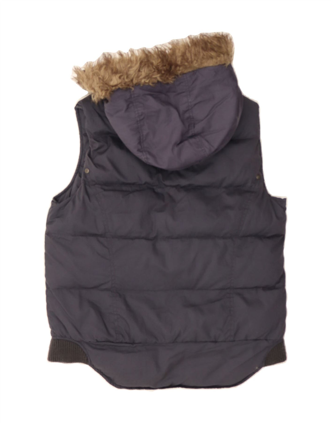 WHITE STUFF Boys Hooded Padded Gilet 11-12 Years Navy Blue Cotton Vintage White Stuff and Second-Hand White Stuff from Messina Hembry 