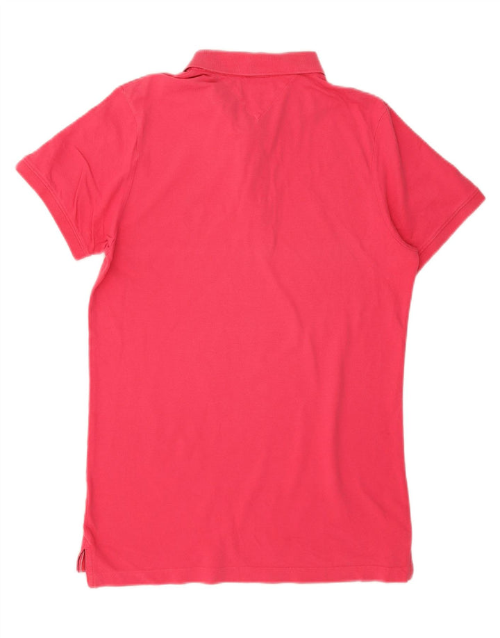 TOMMY HILFIGER Mens Polo Shirt Large Pink Vintage Tommy Hilfiger and Second-Hand Tommy Hilfiger from Messina Hembry 
