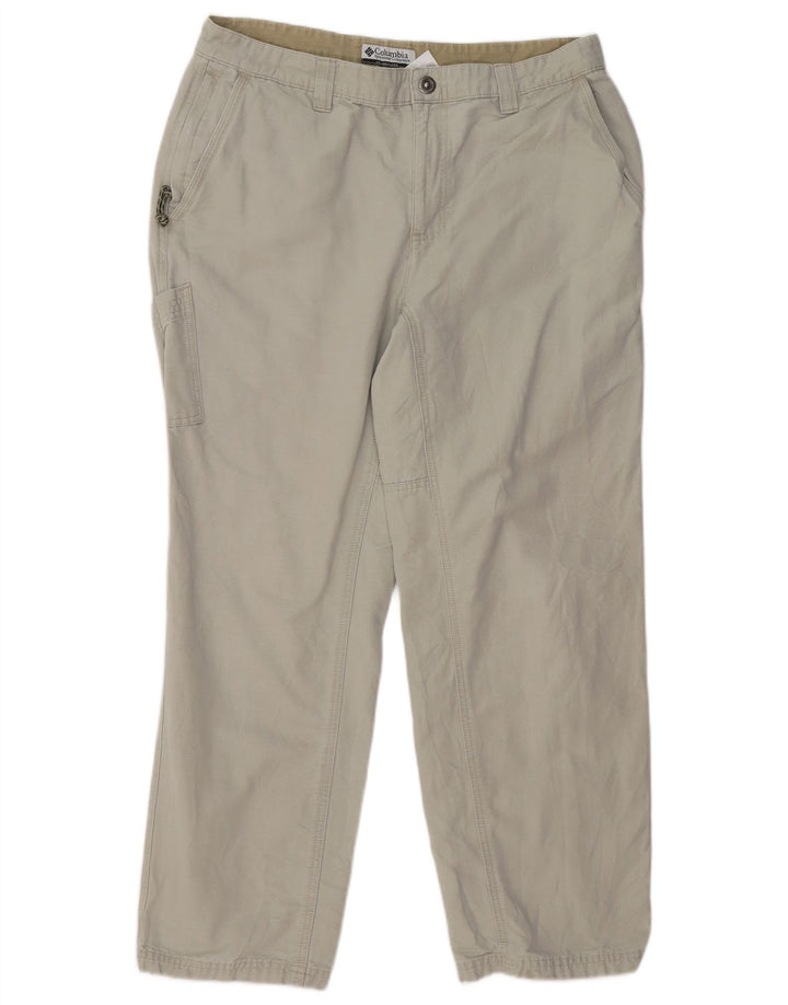 Calça cargo reta masculina COLUMBIA W35 L29 algodão cinza