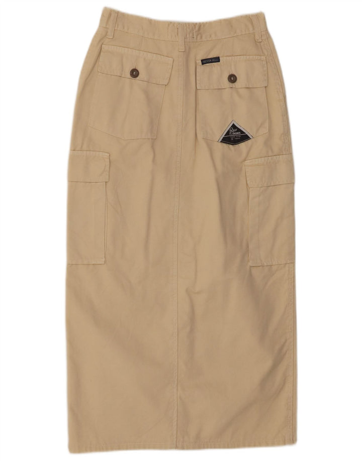 Saia cargo maxi feminina Roy Rogers W28 algodão bege médio