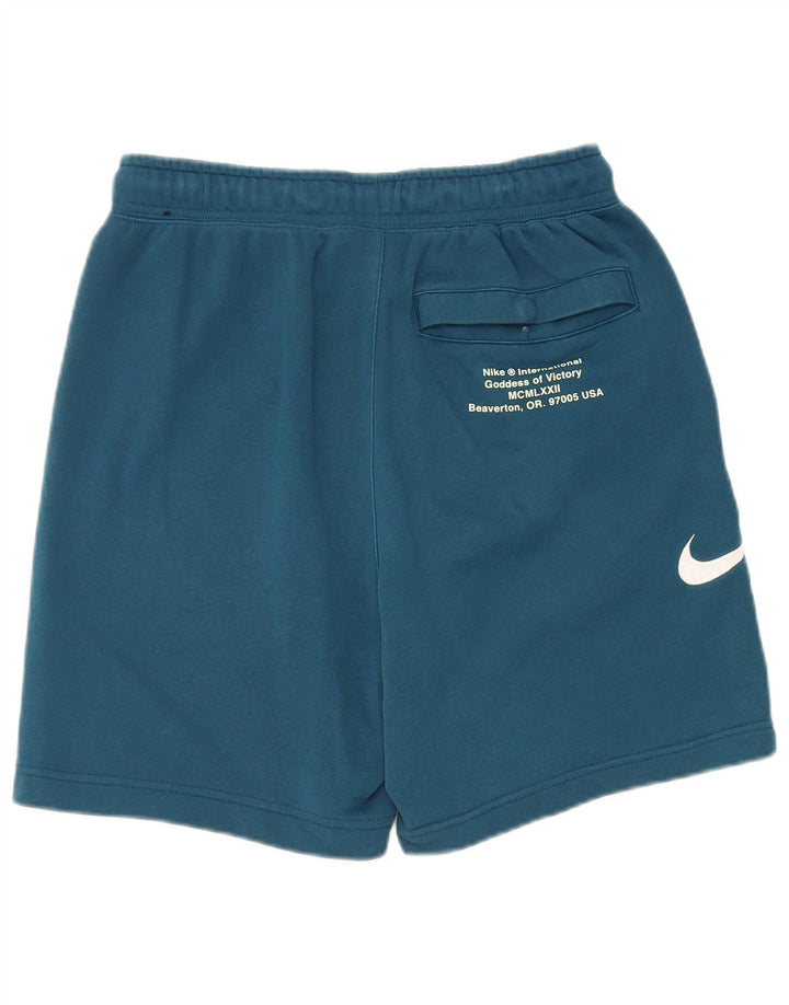 Shorts esportivos gráficos masculinos Nike pequeno azul algodão