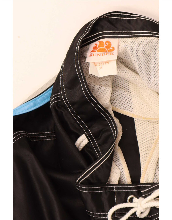 Sundek Mens Natação Shorts Grande Nylon Preto