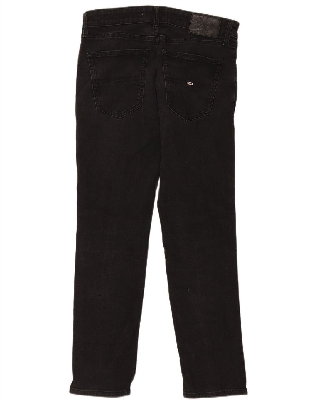 Tommy Hilfiger Masculino Slim Jeans W32 L30 Algodão Preto