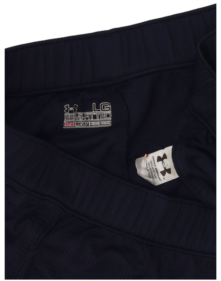 Under Armour Womens Montana Sport Shorts UK 16 Grande Poliéster Azul Marinho