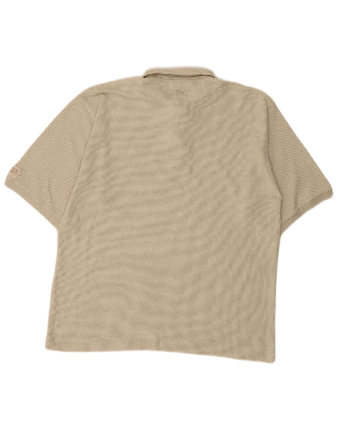 Camisa polo masculina Reebok grande algodão bege