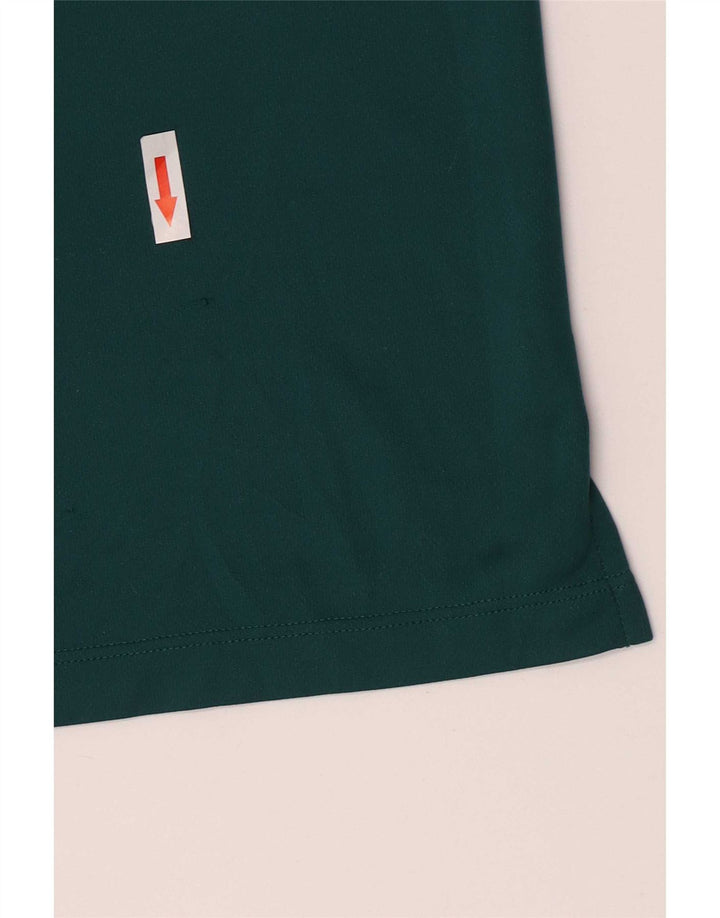 Camisa polo masculina Adidas grande poliéster verde