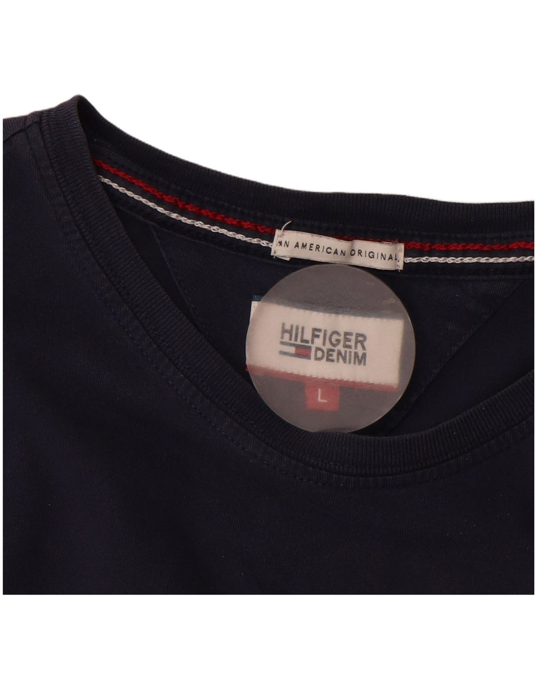 Camiseta masculina Tommy Hilfiger grande azul marinho