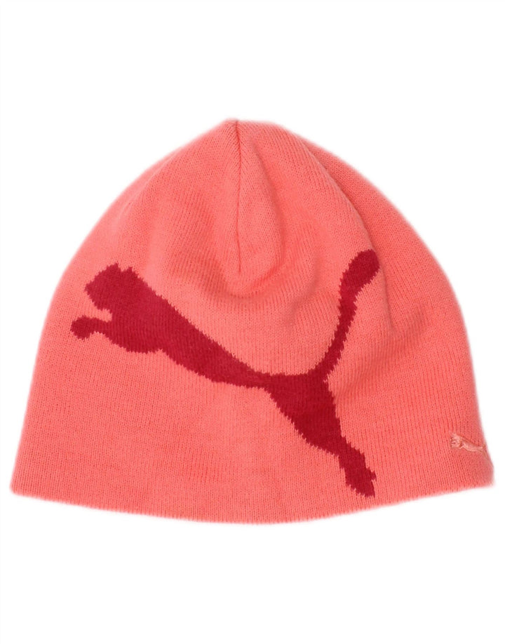 Gorro gráfico feminino Puma tamanho único algodão colorblock rosa
