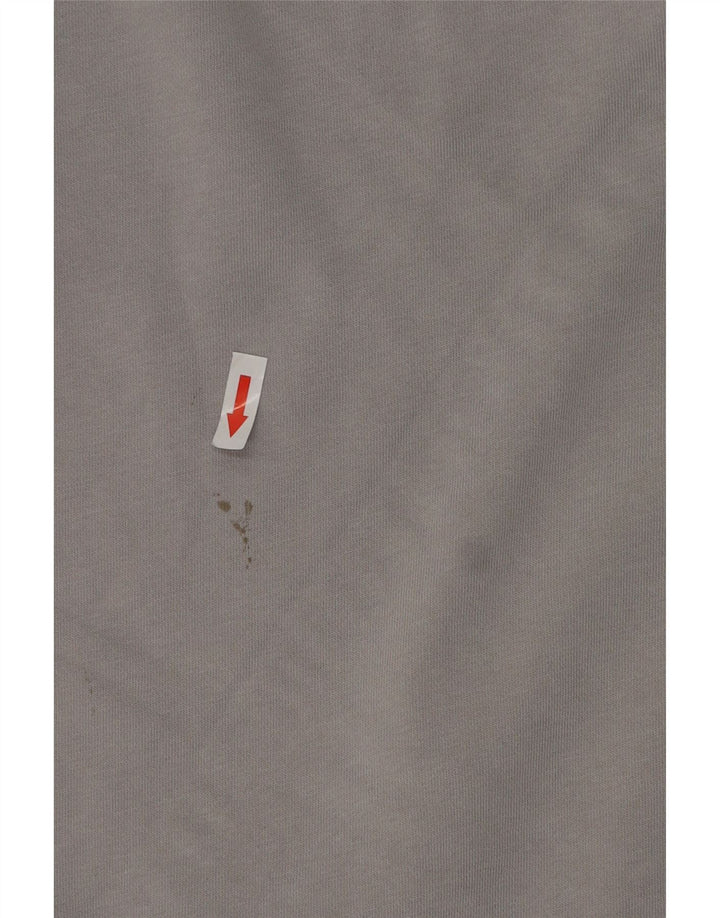 Lacoste moletom gráfico masculino tamanho 3 pequeno bloco cinza