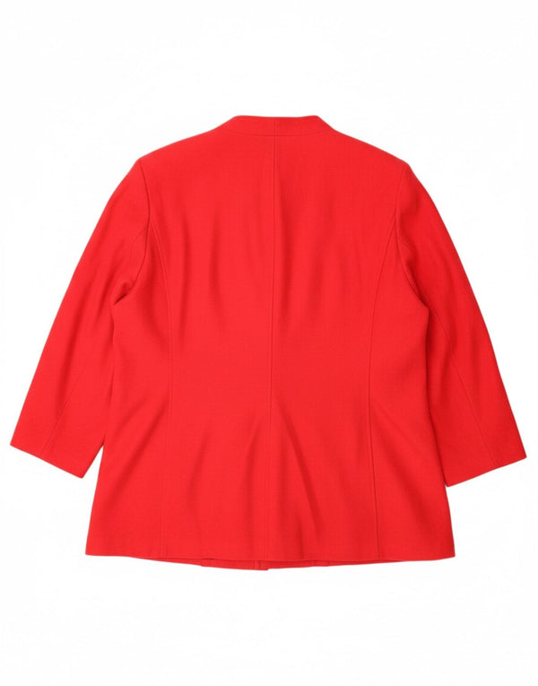 Sobretudo feminino VINTAGE UK 28 6XL poliéster vermelho