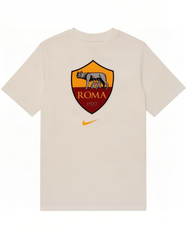 Camiseta Nike Boys Roma 1927 Graphic Top 10-11 Anos Médio Algodão Branco