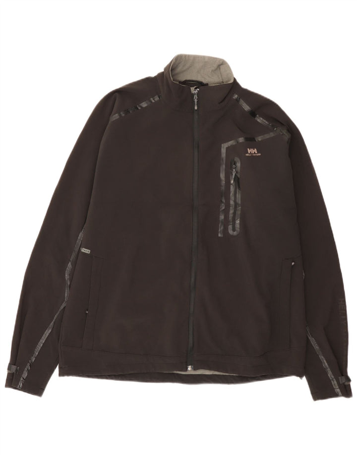 Jaqueta corta-vento masculina Helly Hansen Reino Unido 40 grande poliéster preto
