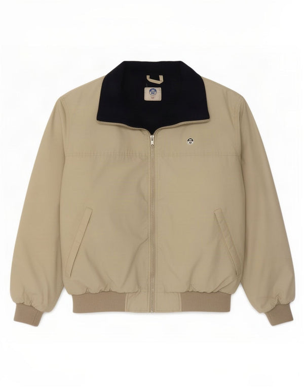 Jaqueta acolchoada bomber masculina North Sails UK 40 grande poliamida cáqui