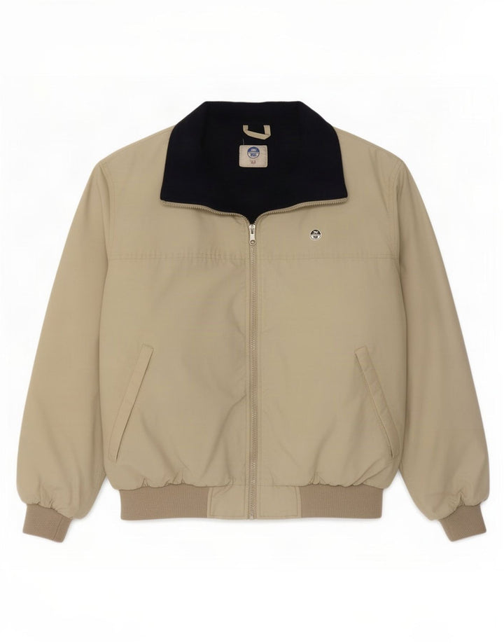 Jaqueta acolchoada bomber masculina North Sails UK 40 grande poliamida cáqui