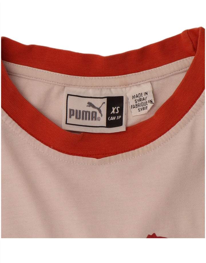 Camiseta gráfica masculina PUMA Top XS branco colorblock
