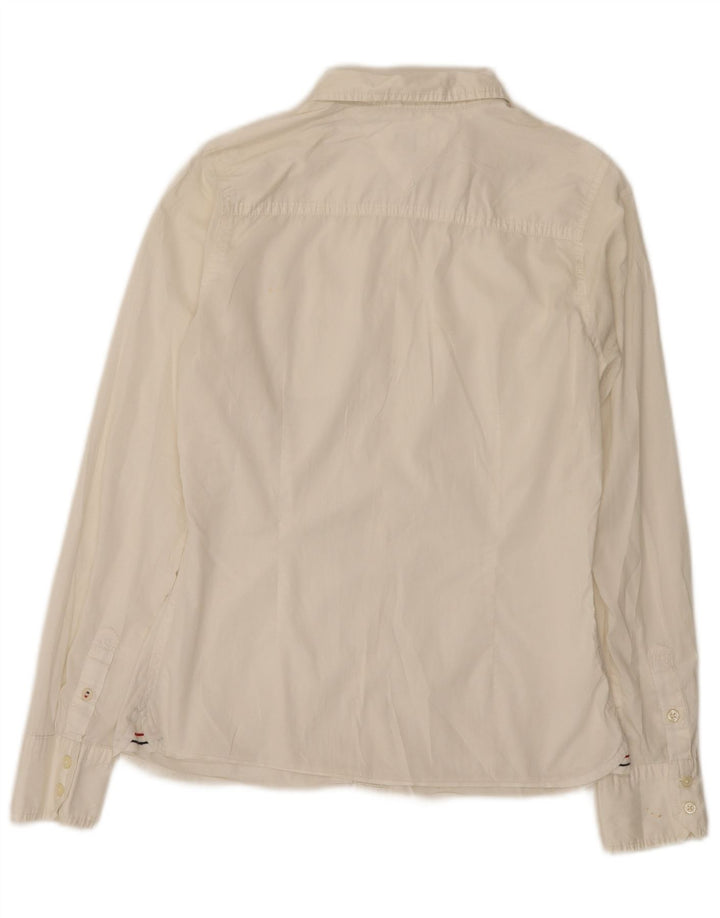 Camisa Feminina Tommy Hilfiger UK 10 Pequena Branca