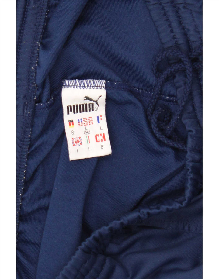 Calça de treino masculina Puma grande azul poliéster