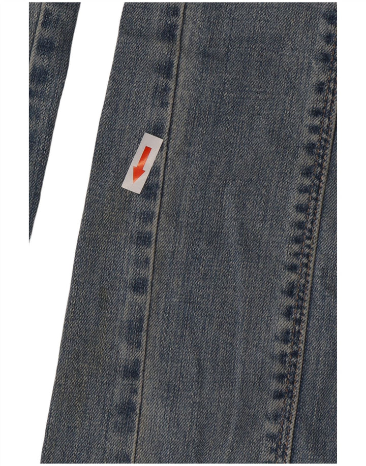 Calça jeans reta feminina Calvin Klein W29 L35 algodão azul