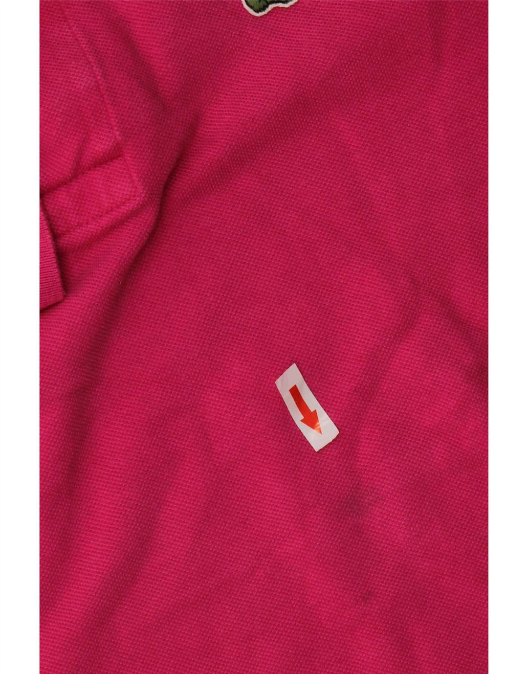 Camisa polo masculina Lacoste tamanho 4 médio algodão rosa
