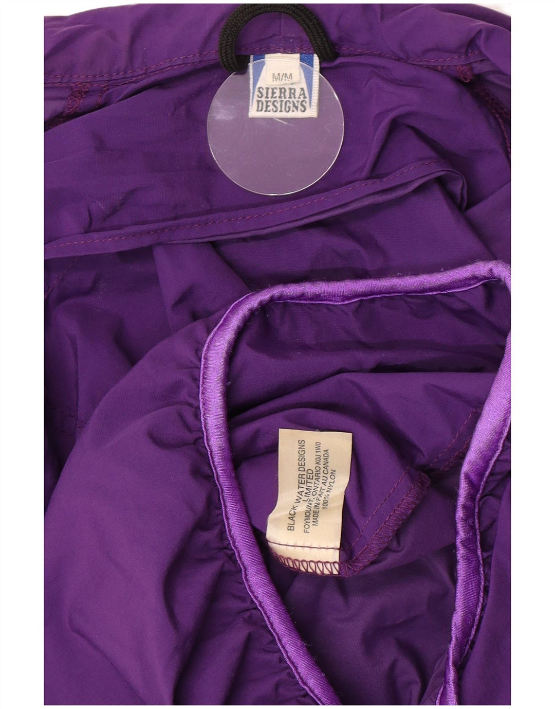 Jaqueta Anorak Feminina com Capuz Sierra Designs Reino Unido 14 Nylon Roxo Médio