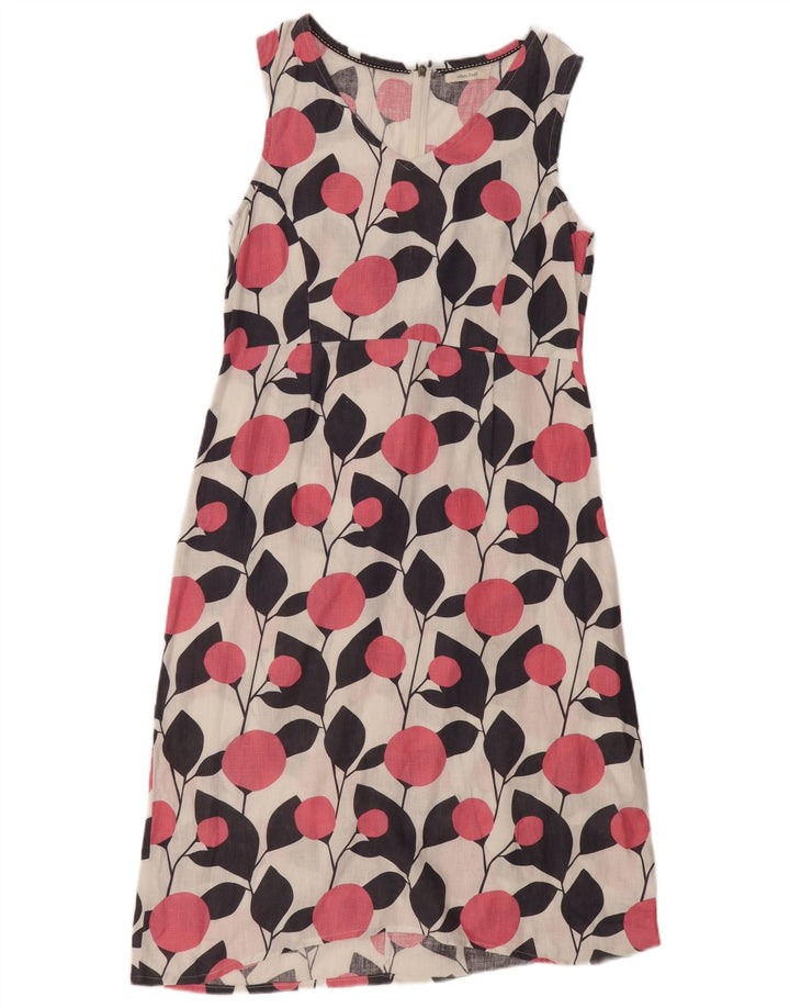 Vestido feminino branco sem mangas White Stuff UK 12 médio branco floral