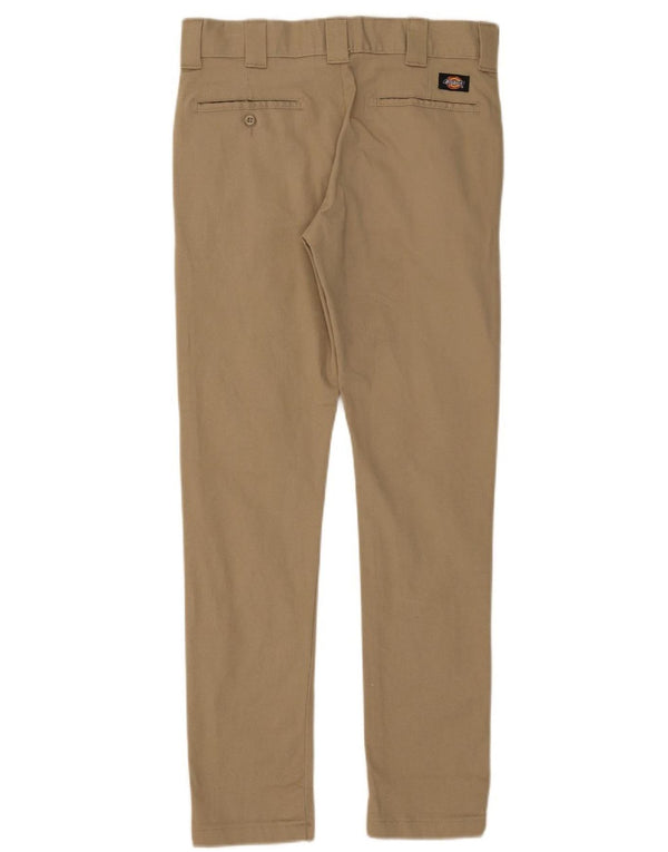 Calças masculinas Dickies Slim Skinny Chino W31 L32 Algodão Bege