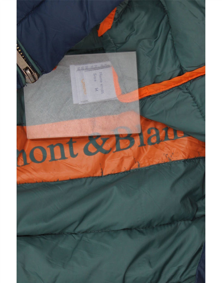 Jaqueta acolchoada masculina Harmont & Blaine UK 38 nylon azul médio